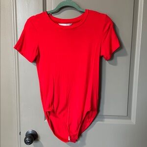 MANGOPOP Red Bodysuit. Medium